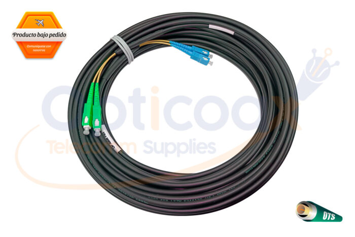 Fibra Óptica Monomodo Interior / Exterior SC UPC / SC APC 2 Hilos (STD)