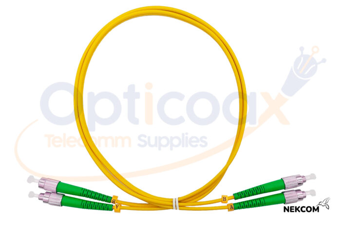 Patch Cord FC (APC) / FC (APC) Monomodo Duplex (STD)