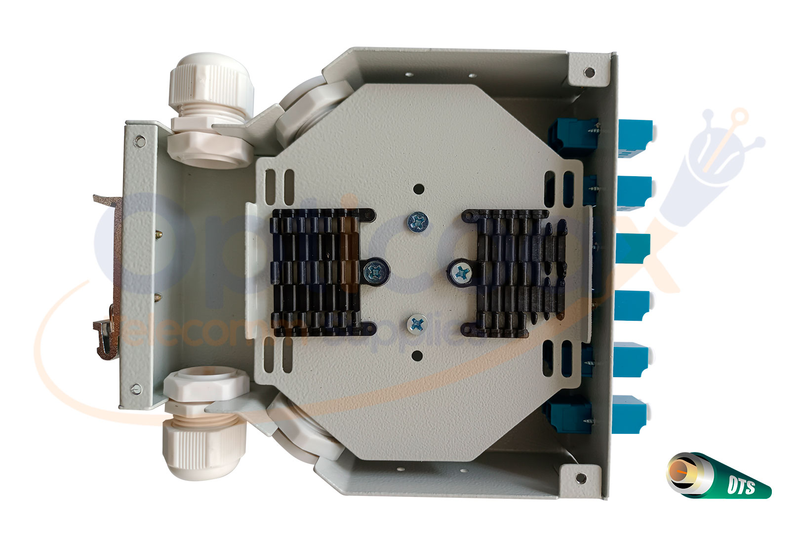 Mini ODF de riel din (6 LC Duplex / 6 SC Simplex) - Imagen 2