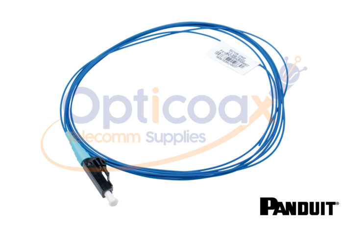 Pigtail de Fibra Óptica LC Simplex, Multimodo OM3 50/125, 900um, Color Aqua