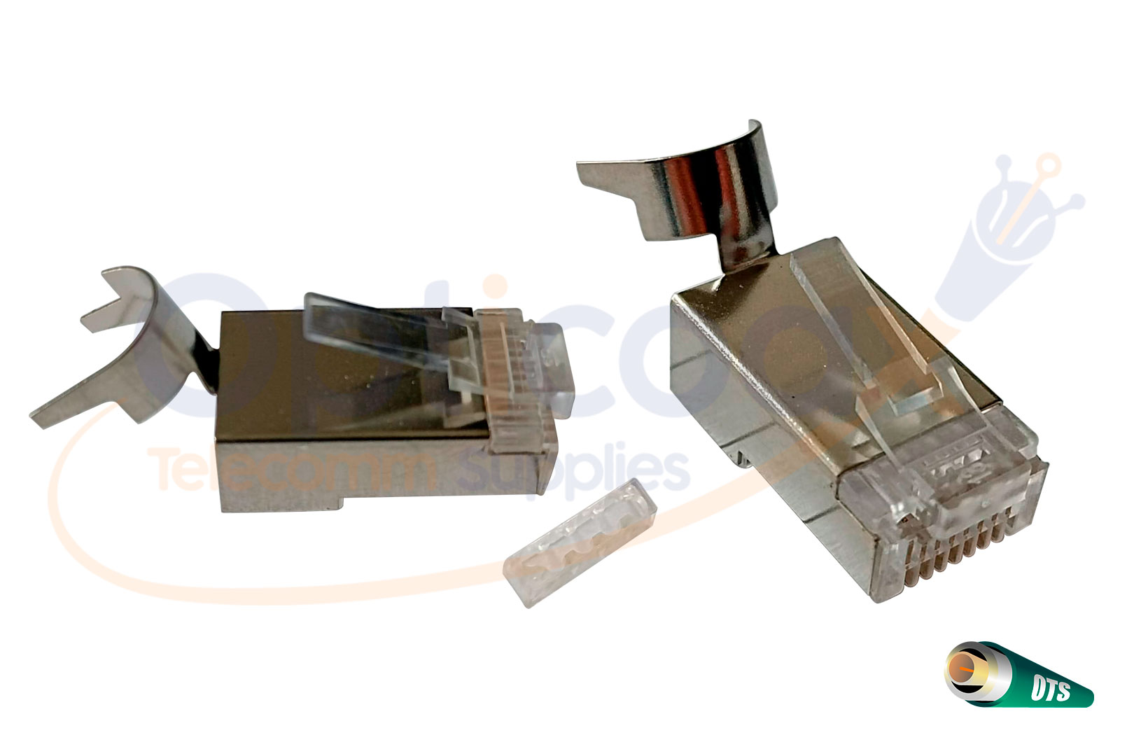 CONECTOR RJ45 BLINDADO CAT7 PAQUETES DE 100 UNIDA